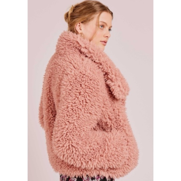 Goldie Jackets & Blazers - GOLDIE London Midnight Faux Fur Jacket - Pink